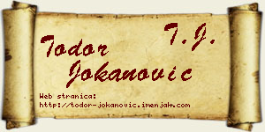 Todor Jokanović vizit kartica